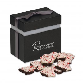 Peppermint Bark in Elegant Treats Gift Box with Logo