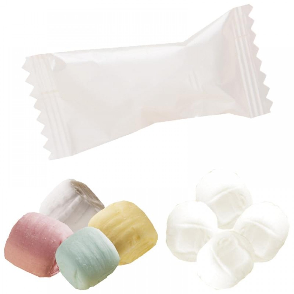 Individually Wrapped Mints - Pastel Buttermints or White Buttermints Logo Branded