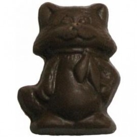 0.32 Oz. Chocolate Cat Standing Custom Printed