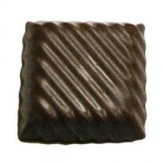Custom Imprinted 0.40 Oz. Chocolate Candy Square W/Ridges