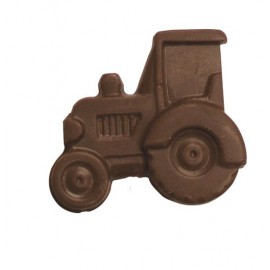 Custom Imprinted 0.88 Oz. Chocolate Tractor On A Stick