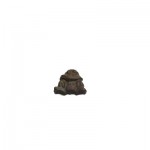 0.48 Oz. Chocolate Frog - Flat With Smile Logo Branded