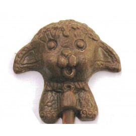 0.48 Oz. Chocolate Lamb - Front View Logo Branded  0.48 Oz. Chocolate Lamb - Front View Logo Branded