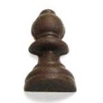 Logo Branded 0.80 Oz. Chocolate Chess Bishop 3D