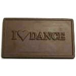 1.44 Oz. I Love Dance Chocolate Business Card Custom Printed