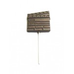 1.44 Oz. Chocolate Clapboard On A Stick Custom Printed