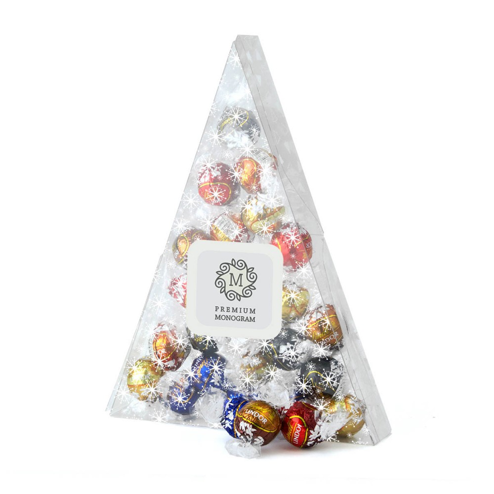 Custom Imprinted Triangle Snowflake Candy Box Custom Imprinted Triangle Snowflake Candy Box