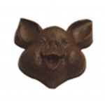 Custom Imprinted 1.52 Oz. Chocolate Pig Face