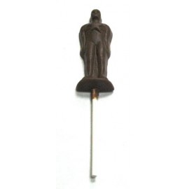 0.64 Oz. Small Chocolate Statue Award - On A Stick Custom Imprinted