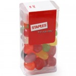 Medium Flip Top Candy Dispensers - Jelly Beans (Assorted) Logo Branded