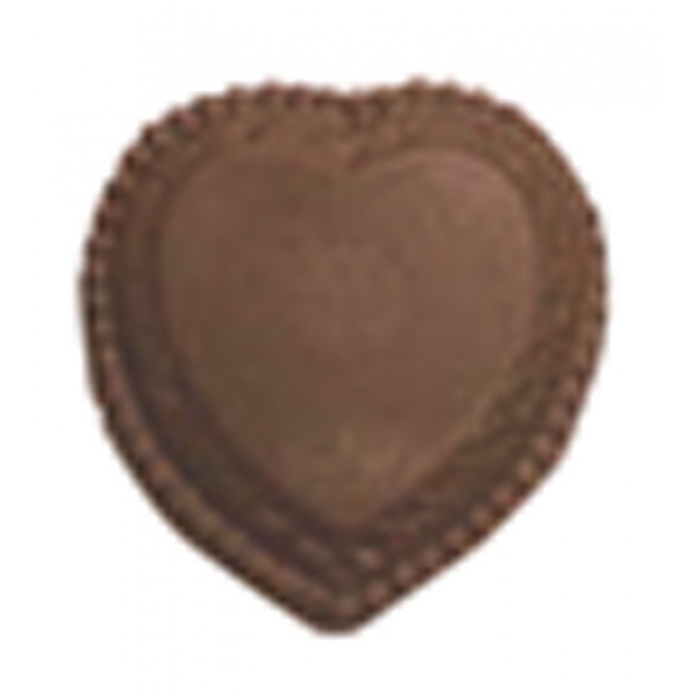0.72 Oz. Large Chocolate Heart w/Scallops Custom Printed 0.72 Oz. Large Chocolate Heart w/Scallops Custom Printed