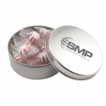 Custom Imprinted Round Tin w/Starlight Peppermints