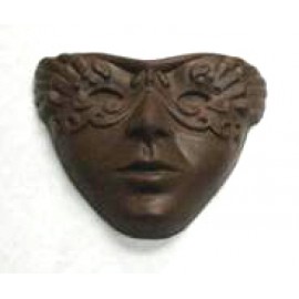 4.96 Oz. Chocolate Mardi Gras Mark Medium Thick w/ Face Logo Branded