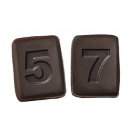 Custom Imprinted Number Rectangle 3 Stock Chocolate Shape  Custom Imprinted Number Rectangle 3 Stock Chocolate Shape