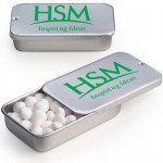 Slide Tin - White Mints Custom Imprinted