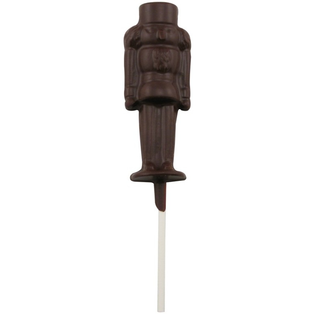 Custom Imprinted 1.28 Oz. Chocolate Nutcracker On A Stick Custom Imprinted 1.28 Oz. Chocolate Nutcracker On A Stick