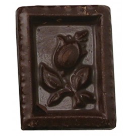 0.4 Oz. Chocolate Rose Stamp Custom Printed  0.4 Oz. Chocolate Rose Stamp Custom Printed