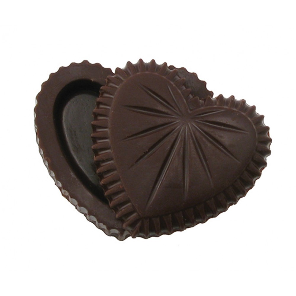 2.08 Oz. Chocolate Heart Box w/Small Starburst Lid Custom Printed 2.08 Oz. Chocolate Heart Box w/Small Starburst Lid Custom Printed