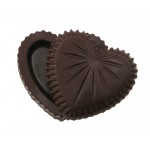 2.08 Oz. Chocolate Heart Box w/Small Starburst Lid Custom Printed