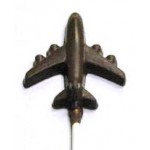 Custom Imprinted 0.64 Oz. Medium Chocolate Airplane On A Stick