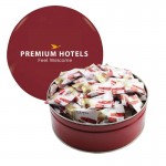 The Royal Tin with Individually Wrapped Mints - Peppermint, Cinnamint, Buttermint, Chocolate Mint Custom Printed