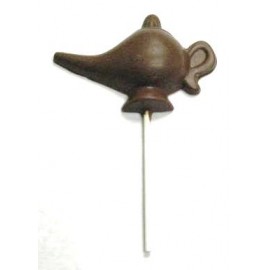 1.6 Oz. Chocolate Aladdin's Lamp On A Stick Custom Printed