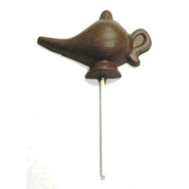 1.6 Oz. Chocolate Aladdin's Lamp On A Stick Custom Printed  1.6 Oz. Chocolate Aladdin