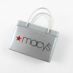 Silver Shopping Bag Mint Tin Custom Printed