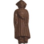 0.10 Oz. Chocolate Graduate Boy On A Stick Custom Printed
