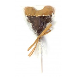 2.5 Oz. Chocolate Moose With Peanut Butter Dipped Antlers On A Stick Custom Printed