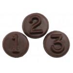 Number Rounds 1 Stock Chocolate Shape Custom Imprinted