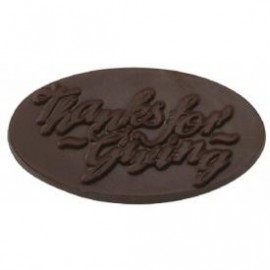 0.72 Oz. Chocolate Thanks For Giving Oval Custom Imprinted