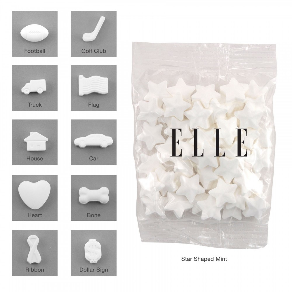 Snack Bag w/Shaped Mints Custom Printed Snack Bag w/Shaped Mints Custom Printed