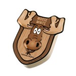 Moose Shaped Tin Logo Branded