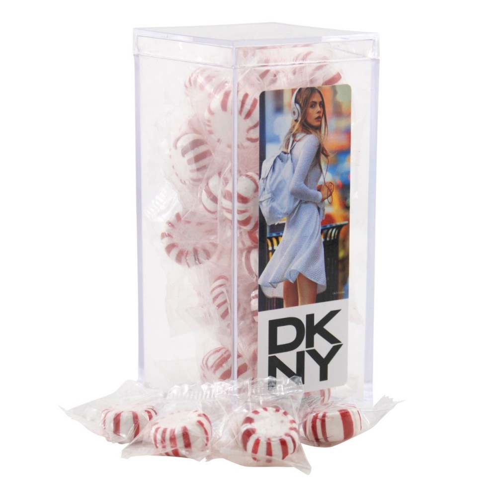 Acrylic Box w/Starlight Peppermints Custom Printed Acrylic Box w/Starlight Peppermints Custom Printed