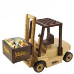 Custom Imprinted Wooden Forklift w/ Pistachios