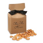 Logo Branded Honey Roasted Cashews in Kraft Gift Box