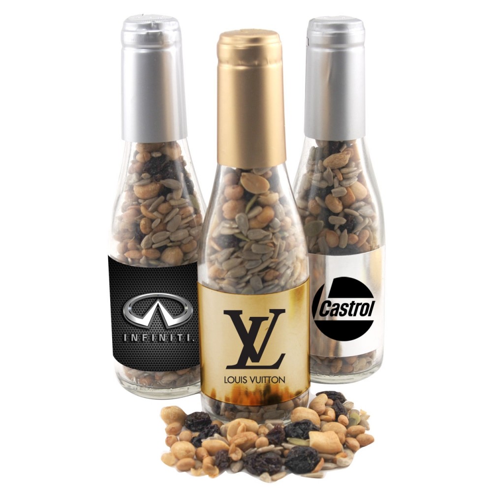 Promotional Champagne Bottle w/Trail Mix Promotional Champagne Bottle w/Trail Mix