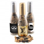 Promotional Champagne Bottle w/Trail Mix