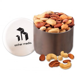 Designer Tin w/Deluxe Mixed Nuts Custom Printed  Designer Tin w/Deluxe Mixed Nuts Custom Printed