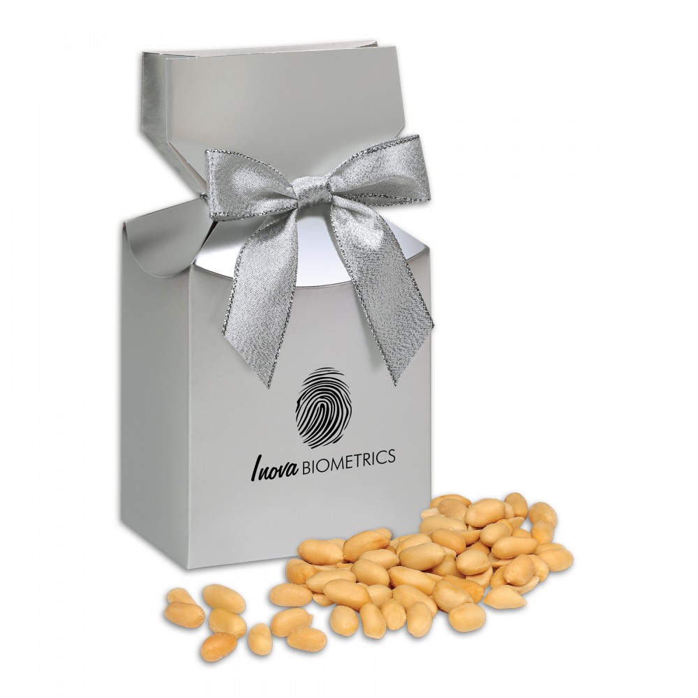 Promotional Silver Premium Delights Gift Box w/Choice Virginia Peanuts