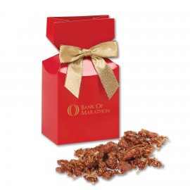 Red Premium Delights Gift Box w/Coconut Praline Pecans Custom Printed  Red Premium Delights Gift Box w/Coconut Praline Pecans Custom Printed