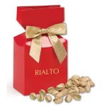 Logo Branded Red Gift Box w/California Pistachios