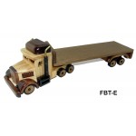 Wooden Flat Bed Truck w/ Deluxe Mixed Nuts (no Peanuts) Logo Branded