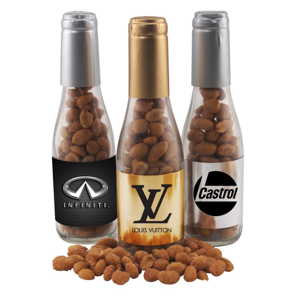 Champagne Bottle - Honey Roasted Peanuts Custom Imprinted Champagne Bottle - Honey Roasted Peanuts Custom Imprinted