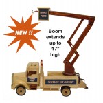 Wooden Collectible Lift Bucket Truck w/ Cinnamon Almonds Custom Printed