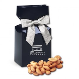 Navy Gift Box w/Extra Fancy Cashews Logo Branded