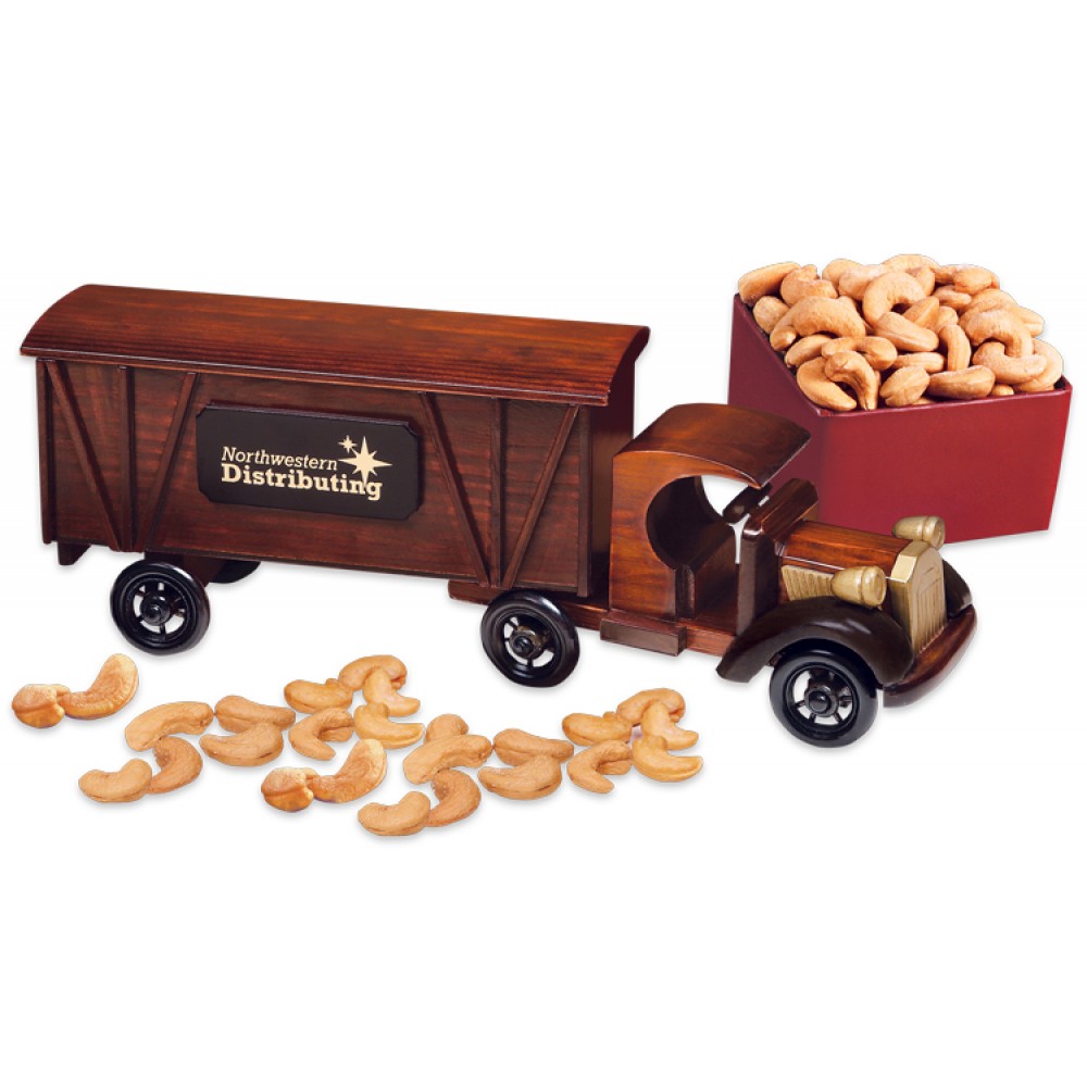 1920 Tractor-Trailer Truck with Extra Fancy Jumbo Cashews Custom Printed