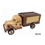 Wooden Sliding Lid Truck w/ Cinnamon Almonds Custom Printed