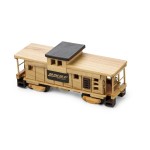 Logo Branded Wooden Train Caboose w/ Deluxe Mixed Nuts (no Peanuts)